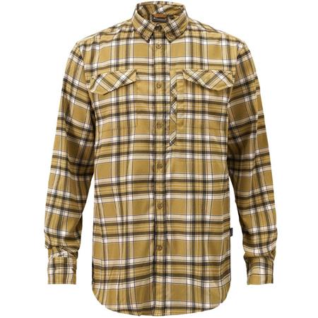 Langærmede Herreskjorter Pinewood Abisko Hiking Flannel - Gylden Hø
