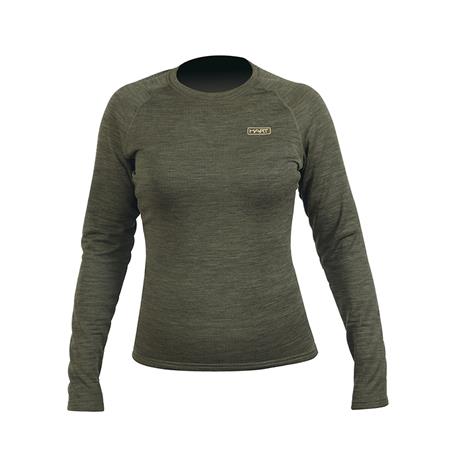 Langærmet Dame-T-Shirt Hart Trail-L - Grøn