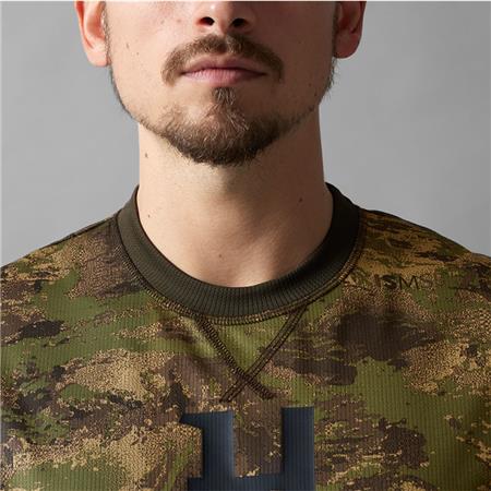 LANGÆRMET HERRE-T-SHIRT HARKILA DEER STALKER CAMO L/S - AXIS MSP SKOVGRØN