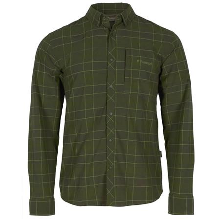 Langærmet Herre-T-Shirt Pinewood Abisko Trekking L/S - Mosgrøn