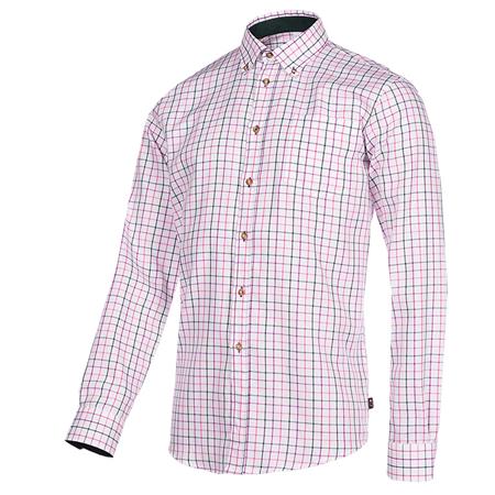 Langærmet Herreskjorte Baleno Berkley - Violet/Lyserød/Grøn