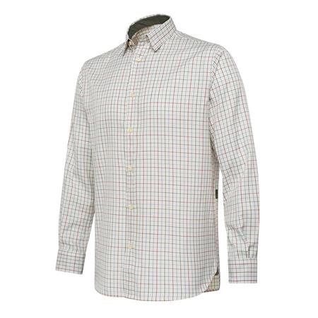 Langærmet Herreskjorte Beretta Charlow Ls - Elfenben/Blå