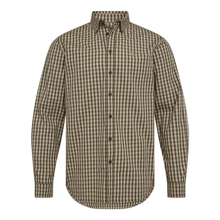 LANGÆRMET HERRESKJORTE DEERHUNTER BALDWIN SHIRT - SKOVGRØN