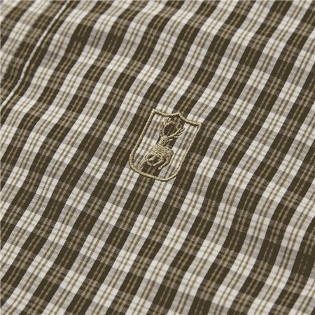 LANGÆRMET HERRESKJORTE DEERHUNTER BALDWIN SHIRT - SKOVGRØN