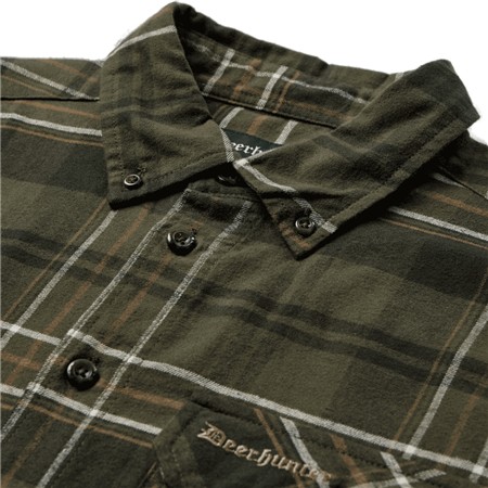 LANGÆRMET HERRESKJORTE DEERHUNTER CALEB SHIRT - GRØNT TERN
