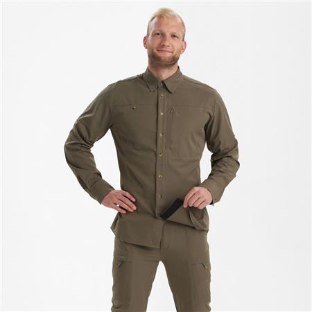 LANGÆRMET HERRESKJORTE DEERHUNTER CANOPY - GRÅ