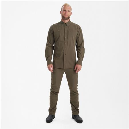 LANGÆRMET HERRESKJORTE DEERHUNTER CANOPY - GRÅ