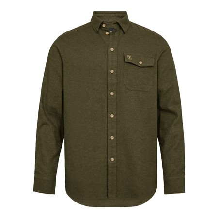 LANGÆRMET HERRESKJORTE DEERHUNTER EVAN SHIRT - SKOVGRØN