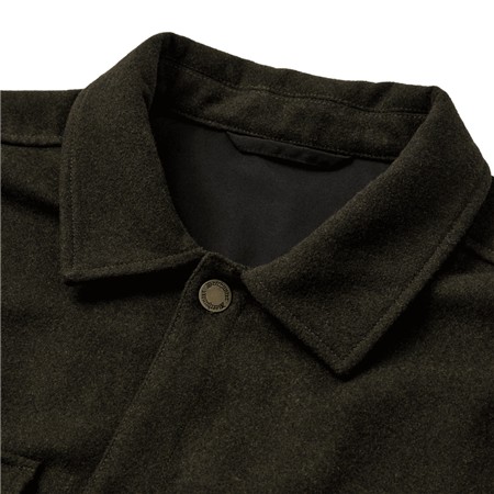 LANGÆRMET HERRESKJORTE DEERHUNTER TATRA OVERSHIRT - BLÅ TERN