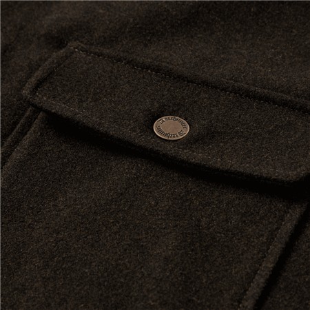 LANGÆRMET HERRESKJORTE DEERHUNTER TATRA OVERSHIRT - BLÅ TERN