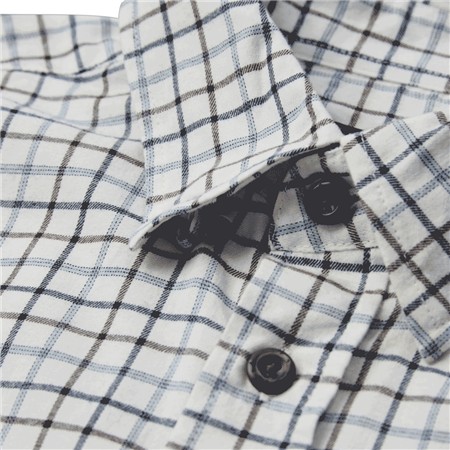 LANGÆRMET HERRESKJORTE DEERHUNTER WILDER OVERSHIRT - BLUE CHECK