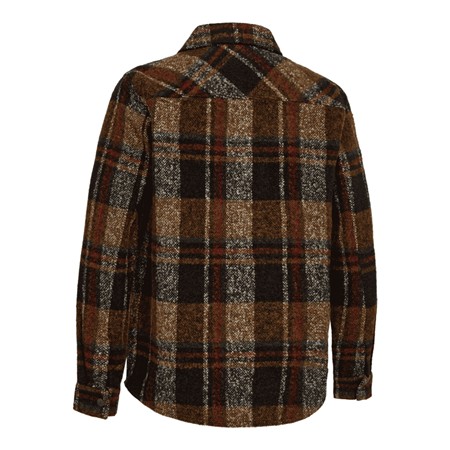 LANGÆRMET HERRESKJORTE DEERHUNTER WILDER OVERSHIRT - BRUNTERNET