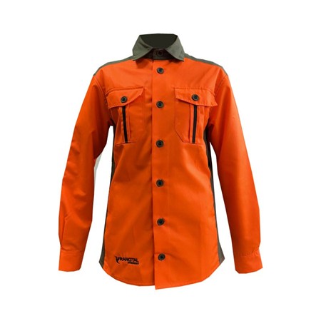 Langærmet Herreskjorte Francital Hippomene Nf S 74-567 - Orange/Khaki