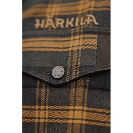 LANGÆRMET HERRESKJORTE HARKILA AIVAK L/S - HAVTORNBRUN