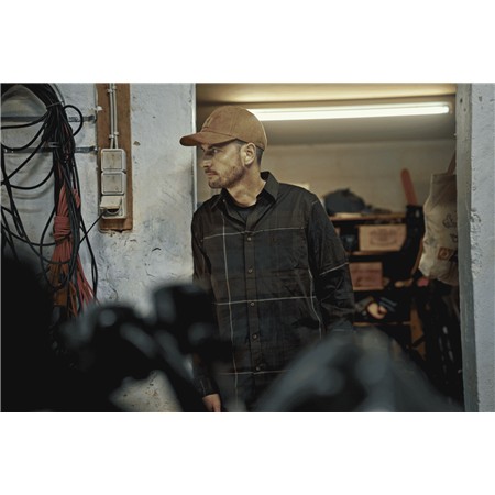 LANGÆRMET HERRESKJORTE HARKILA AKSE L/S - SHADOW BROWN CHECK