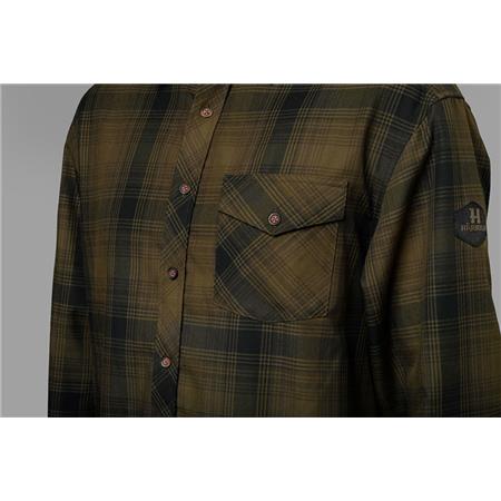LANGÆRMET HERRESKJORTE HARKILA DRIVEN HUNT FLANNEL - KHAKI