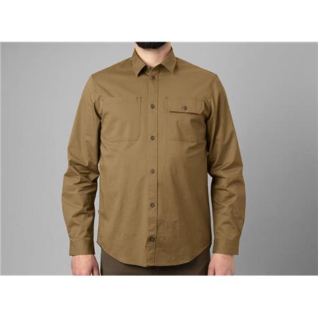 LANGÆRMET HERRESKJORTE HARKILA TRYM L/S - BEIGE