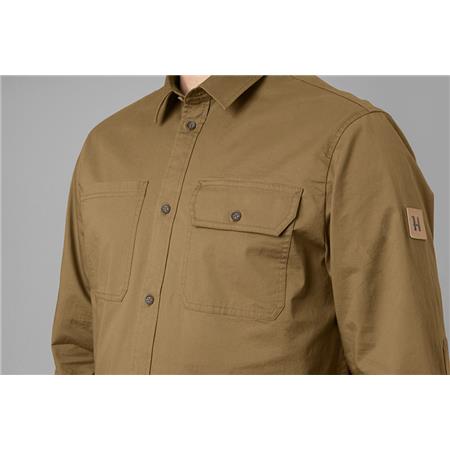 LANGÆRMET HERRESKJORTE HARKILA TRYM L/S - BEIGE