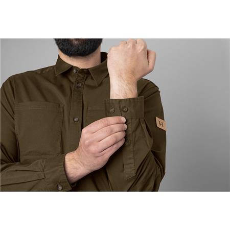LANGÆRMET HERRESKJORTE HARKILA TRYM L/S - GRØN