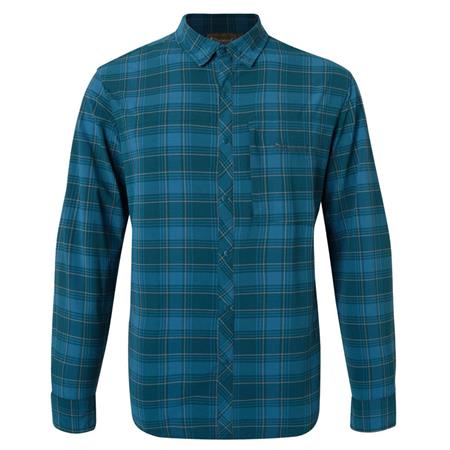 Langærmet Herreskjorte Pinewood Abisko Trekking L/S - Blågrøn