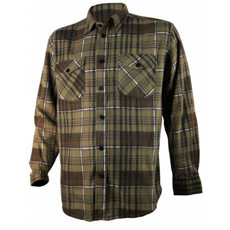 Langærmet Herreskjorte Treeland Fleece - Grøn T501