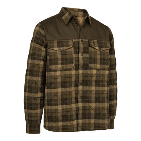 Langærmet Juniorskjorte Deerhunter Youth Elbert Padded - Brunternet