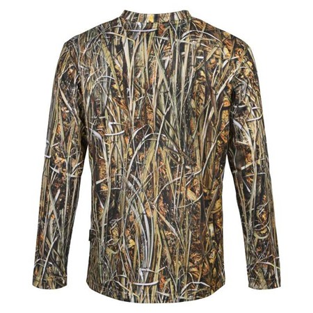 LANGÆRMET T-SHIRT TIL HERRE PERCUSSION CHASSE - CAMO WET