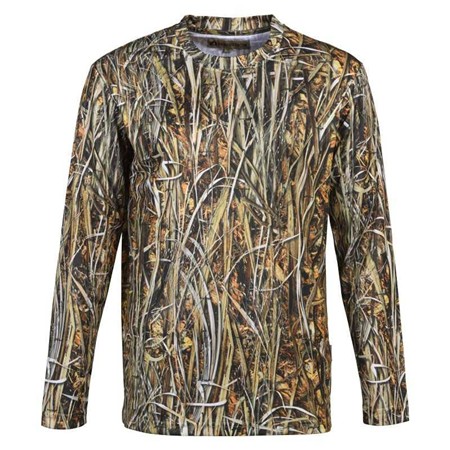 Langærmet T-Shirt Til Herre Percussion Chasse - Camo Wet