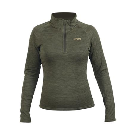 Langærmet T-Shirt Til Kvinder Hart Trail-Zn - Grøn