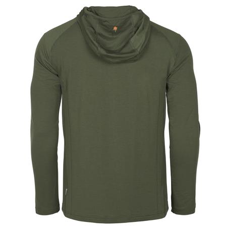 LANGÆRMET T-SHIRT TIL MÆND PINEWOOD INSECTSAFE FUNCTION HOODIE - GRØN