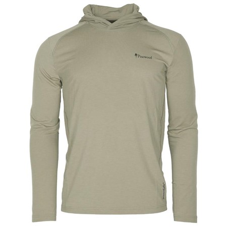 Langærmet T-Shirt Til Mænd Pinewood Insectsafe Function Hoodie - Kaki