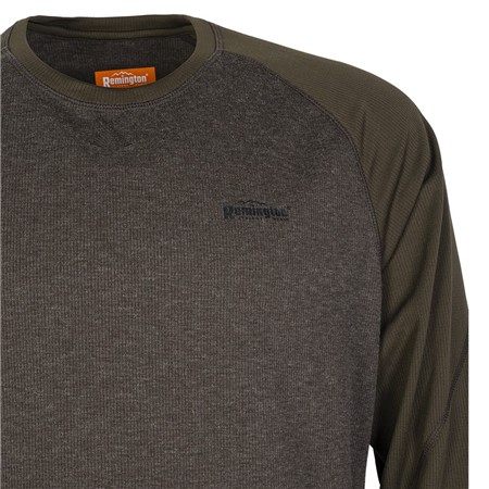 LANGÆRMET T-SHIRT TIL MÆND REMINGTON AVAILABILITY - MØRK OLIVEN