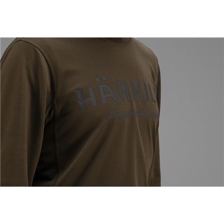 LANGARM-T-SHIRT HERREN HARKILA MOUNTAIN HUNTER LS - GRÜN/BRAUN