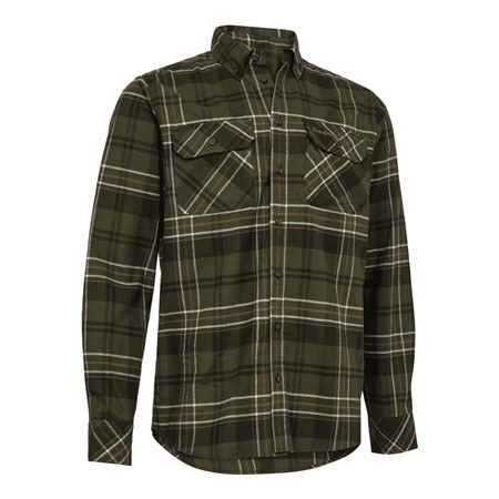 Långärmad Herrskjorta Deerhunter Caleb Shirt - Green Check