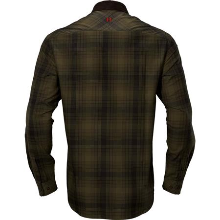 LANGÄRMELIGES HERRENHEMD HARKILA DRIVEN HUNT FLANNEL - KHAKI