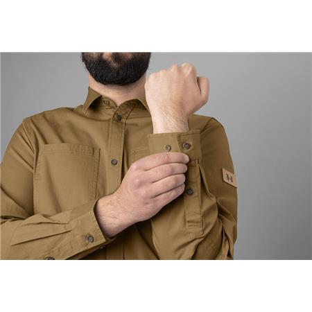 LANGÄRMELIGES HERRENHEMD HARKILA TRYM L/S - BEIGE