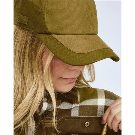 LANGARMHEMD FÜR FRAUEN PINEWOOD DOUGLAS - OLIVE GREEN/BLANC