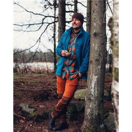 LANGARMHEMD FÜR FRAUEN PINEWOOD LUMBO - FUDGE/BLEU