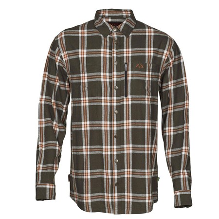 Langarmhemd Für Herren - Grün Swedteam Crest Cotton - Vert