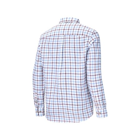 LANGARMHEMD HERREN VERNEY CARRON LA LIGNE AUS LEINEN CLAIRVAL LINEN - GRANATROT