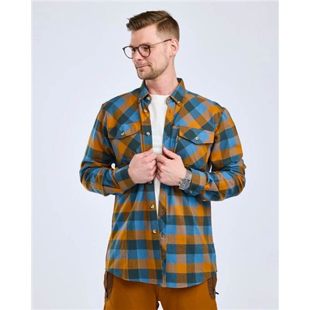 LANGE MOUWEN BLOUSE VOOR VROUWEN PINEWOOD LUMBO - FUDGE/BLEU