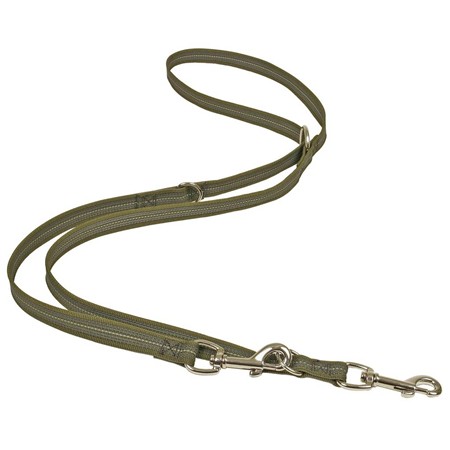Leash Difac Reflec Gomme Multipositions - Khaki
