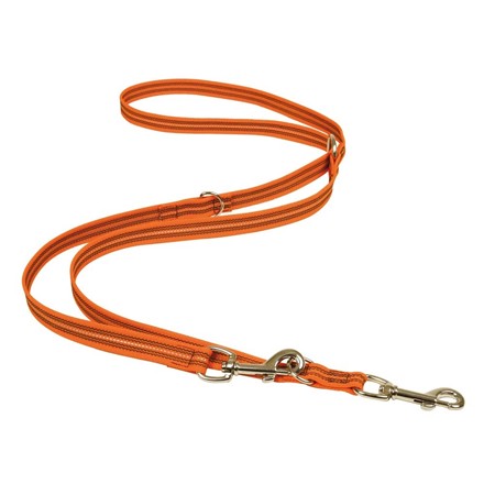 Leine Difac Reflec Gomme Multipositions - Orange