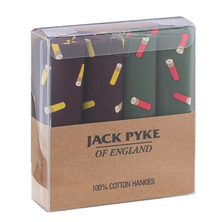 Lenços De Tecido Jack Pyke Estampa De Cartuchos De Caça - Pack De 4