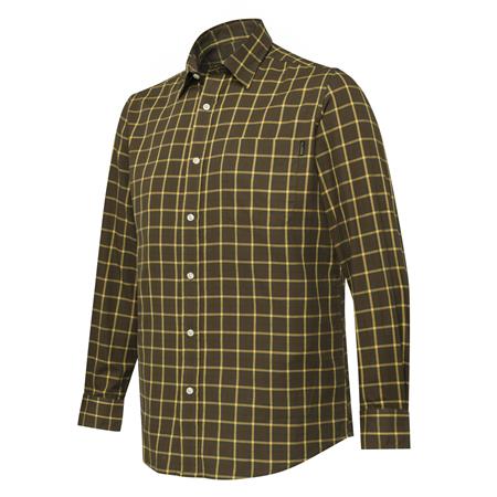 Long Sleeve Men's Shirt Beretta Bryggen - Marron/Jaune