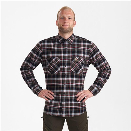 LONG SLEEVE MEN'S SHIRT - BROWN DEERHUNTER NATHAN