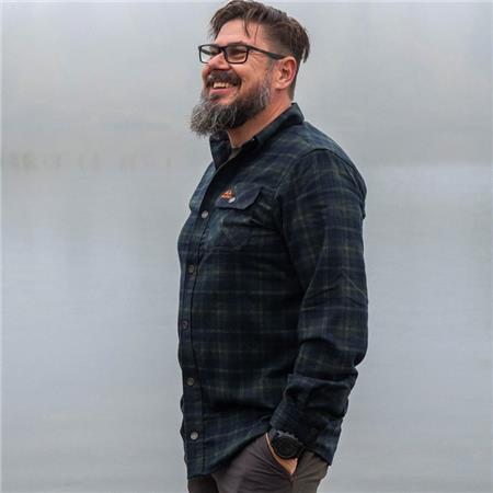LONG SLEEVE SHIRTS FOR MEN SWEDTEAM CREST - FOREST VERT