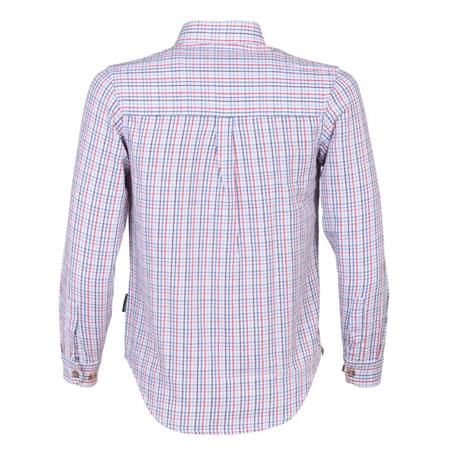 LONG SLEEVE SHIRTS JUNIOR PERCUSSION PETITS CARREAUX - MARRON/VERT