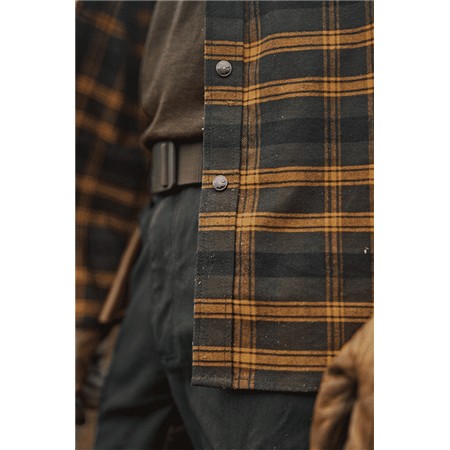 LONG-SLEEVED SHIRT FOR MEN HARKILA AIVAK L/S - BUCKTHORN BROWN