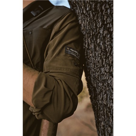 LONG-SLEEVED SHIRT FOR MEN HARKILA LOGMAR LIGHTWEIGHT L/S - DARK OLIVE/WILLOW GREEN